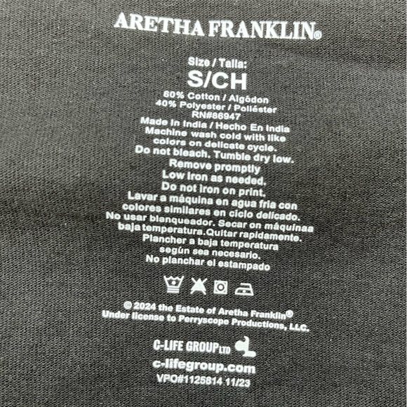 Aretha Franklin RESPECT T-shirt S - Picture 3 of 3